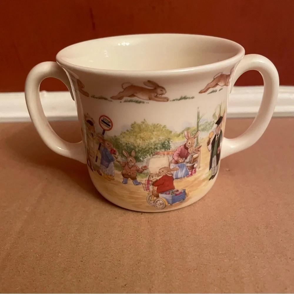 Vintage Royal Doulton “Bunnykins” Children's Double Handle Mug, 1988